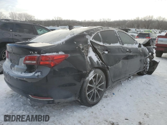 2016 Acura TLX V6 Tech with VIN 19UUB2F57GA003185, listed as a Copart auction lot 87768625 with 0 mi miles and Salvage Title. Bid and sale history available at carsss.com. Image 3.