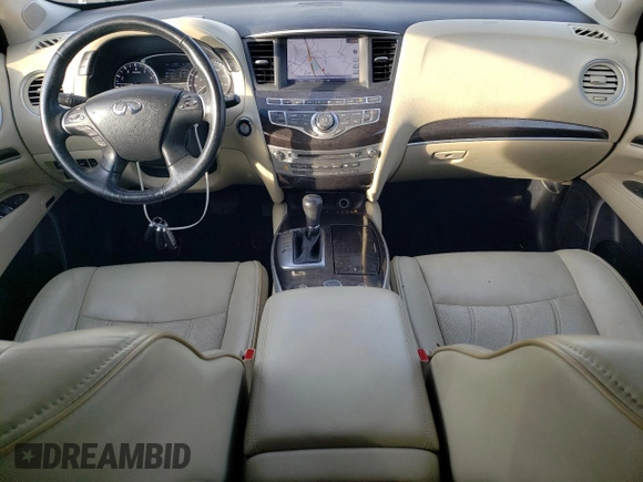 2015 Infiniti QX60 with VIN 5N1AL0MM3FC517823, listed as a Copart auction lot 53941375 with 63,834 mi miles and Salvage title. Bid and sale history available at DreamBid. Image 8.