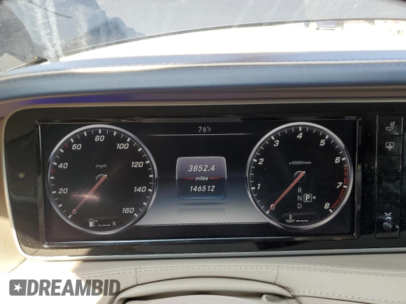 2015 Mercedes-Benz S 550 with VIN WDDUG8FB6FA084872, listed as a Copart auction lot 59763335 with 146,512 mi miles and Clean title. Bid and sale history available at DreamBid. Image 9.