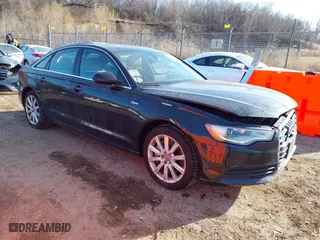 2013 Audi A6 3.0T Premium Plus with VIN WAUGGAFC2DN119336, listed as a IAAI auction lot 41554079 with 91,276 mi miles. Bid and sale history available at carsss.com. Image 1.