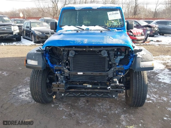 2021 Jeep Wrangler Unlimited Sport S with VIN 1C4HJXDN6MW775307, listed as a IAAI auction lot 41355806 with NaN miles. Bid and sale history available at carsss.com. Image 13.