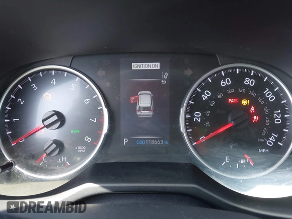 2019 Toyota RAV4 XLE with VIN 2T3W1RFV6KC024382, listed as a IAAI auction lot 42178430 with 118,663 mi miles and . Bid and sale history available at DreamBid. Image 7.