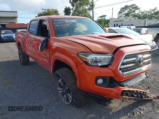 2016 Toyota Tacoma SR5 with VIN 3TMDZ5BN7GM008150, listed as a IAAI auction lot 41403344 with 52,355 mi miles and . Bid and sale history available at DreamBid. Image 1.
