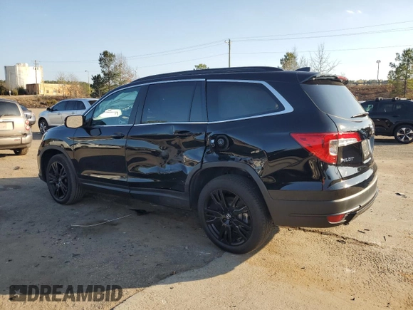 2022 Honda Pilot Special Edition with VIN 5FNYF5H2XNB003145, listed as a Copart auction lot 44393895 with 42,654 mi miles and Salvage Title. Bid and sale history available at DreamBid. Image 2.