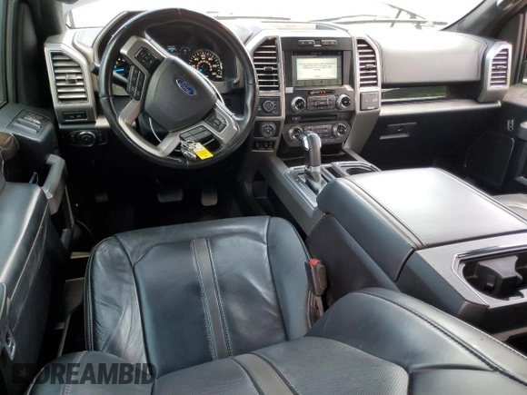 2017 Ford F-150 XL with VIN 1FTEW1EF0HFC80308, listed as a Copart auction lot 52505435 with 95,568 mi miles and Salvage title. Bid and sale history available at DreamBid. Image 8.