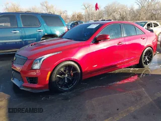 2016 Cadillac ATS-V with VIN 1G6AN5RY1G0120446, listed as a IAAI auction lot 41337776 with 97,502 mi miles. Bid and sale history available at carsss.com. Image 2.