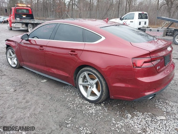 2019 Audi A5 Sportback Premium Plus with VIN WAUENCF56KA082869, listed as a IAAI auction lot 41127531 with 78,416 mi miles. Bid and sale history available at carsss.com. Image 3.