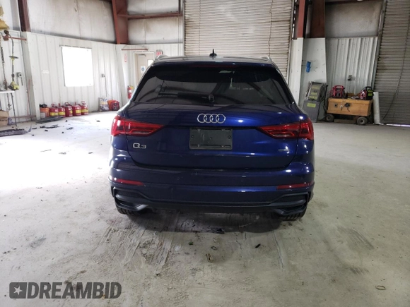2021 Audi Q3 S line Premium with VIN WA1DECF30M1013931, listed as a Copart auction lot 40988023 with Not Provided miles. Bid and sale history available at carsss.com. Image 6.