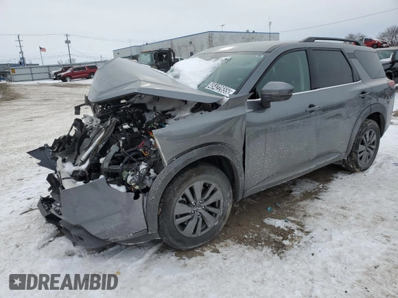2024 Nissan Pathfinder SV with VIN 5N1DR3BC7RC289059, listed as a Copart auction lot 45422655 with 11,580 mi miles and Non repairable. Bid and sale history available at DreamBid. Image 1.