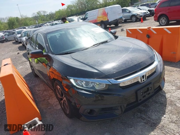 2016 Honda Civic Sedan EX-L with VIN 19XFC1F70GE011836, listed as a IAAI auction lot 41929383 with 186,497 mi miles. Bid and sale history available at carsss.com. Image 1.