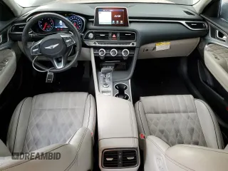 2021 Genesis G70 2.0T with VIN KMTG44LA7MU066768, listed as a Copart auction lot 79995804 with 19,460 mi miles and Non Repairable. Bid and sale history available at carsss.com. Image 8.