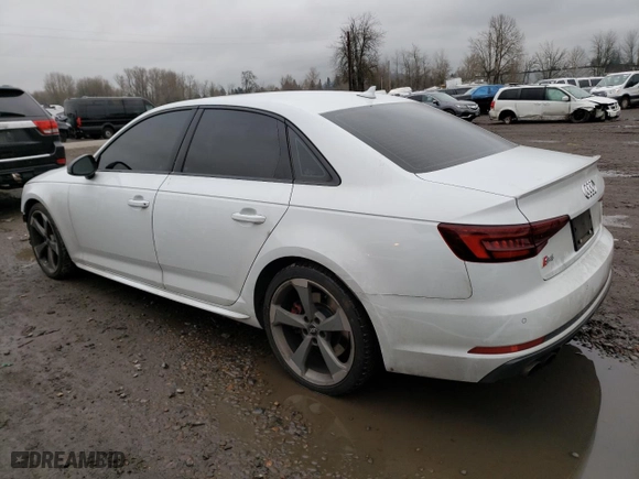 2019 Audi S4 Premium Plus with VIN WAUB4AF46KA078743, listed as a Copart auction lot 38001543 with 58,087 mi miles. Bid and sale history available at carsss.com. Image 2.