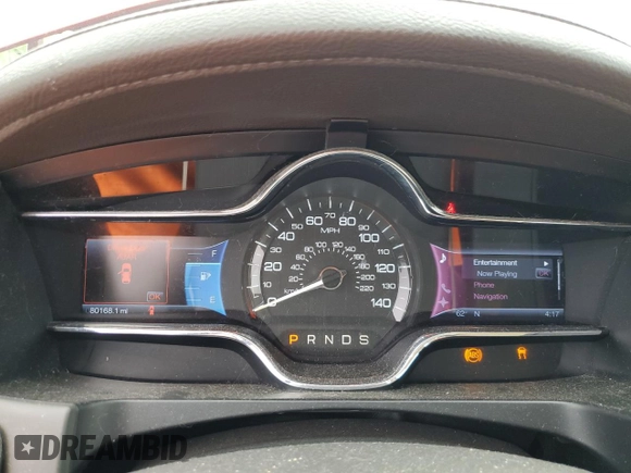 2013 Lincoln MKS EcoBoost with VIN 1LNHL9FTXDG606799, listed as a Copart auction lot 57469995 with 80,168 mi miles and Salvage title. Bid and sale history available at DreamBid. Image 9.