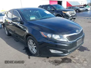 2012 Kia Optima LX with VIN 5XXGM4A76CG062494, listed as a IAAI auction lot 41316241 with 156,048 mi miles and . Bid and sale history available at carsss.com. Image 1.