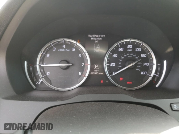 2016 Acura MDX w/Advance with VIN 5FRYD4H91GB029793, listed as a Copart auction lot 52974795 with 75,543 mi miles and Salvage Title. Bid and sale history available at carsss.com. Image 9.
