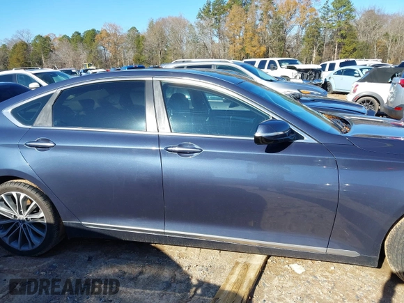 2015 Hyundai Genesis 3.8L with VIN KMHGN4JE7FU038338, listed as a IAAI auction lot 41062654 with 163,468 mi miles and . Bid and sale history available at DreamBid. Image 13.