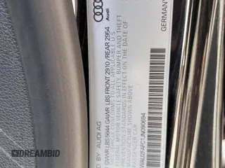 2018 Audi S7 Prestige with VIN WAU2FAFC1JN090694, listed as a Copart auction lot 72414024 with 71,184 mi miles and Salvage Title. Bid and sale history available at carsss.com. Image 12.