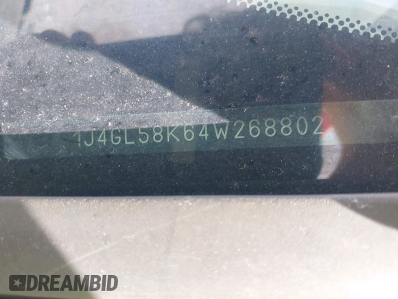 2004 Jeep Liberty Limited с VIN 1J4GL58K64W268802, выставлен на аукционе IAAI как лот 42037186 с пробегом 187 819 миль миль и . История ставок и продаж доступна на DreamBid. Изображение 9.