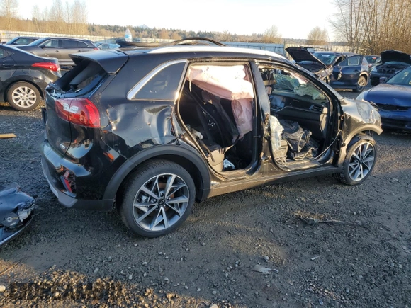 2021 Kia Niro Touring with VIN KNDCC3LCXM5475305, listed as a Copart auction lot 84532634 with 0 mi miles and Salvage Title. Bid and sale history available at carsss.com. Image 3.
