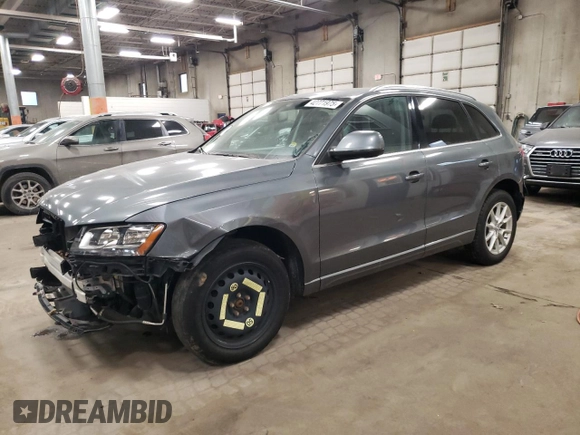 2012 Audi Q5 2.0T Premium with VIN WA1CFAFP1CA015265, listed as a Copart auction lot 42771975 with 121,081 mi miles and Salvage Title. Bid and sale history available at carsss.com. Image 1.