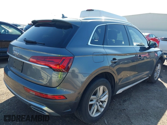 2022 Audi Q5 S line Premium with VIN WA1GAAFY5N2094705, listed as a IAAI auction lot 41175322 with 53,969 mi miles and . Bid and sale history available at DreamBid. Image 4.
