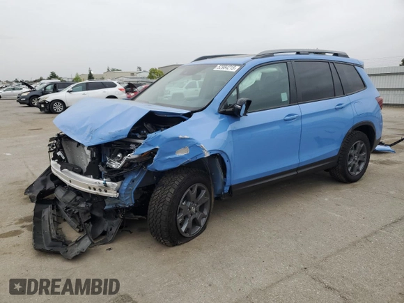 2025 Honda Passport TrailSport z VIN 5FNYF8H65SB002839, wystawiony jako Copart lot #52984215 z przebiegiem 469 mil mil oraz Szkoda całkowita • Salvage title. Historia ofert i sprzedaży dostępna na DreamBid. Obrazek 1.