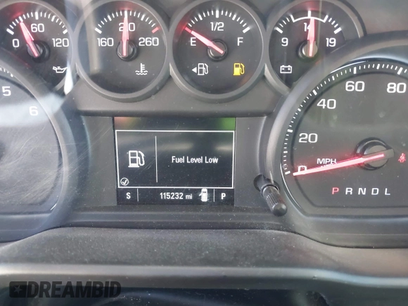 2020 Chevrolet Silverado 1500 Custom with VIN 1GCPWBEH1LZ296153, listed as a IAAI auction lot 41868438 with 115,232 mi miles. Bid and sale history available at carsss.com. Image 7.