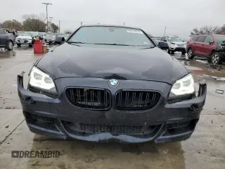 2013 BMW 6 Series 650i with VIN WBAYM9C58DDW20061, listed as a Copart auction lot 83113314 with 75,500 mi miles and Salvage Title. Bid and sale history available at carsss.com. Image 5.
