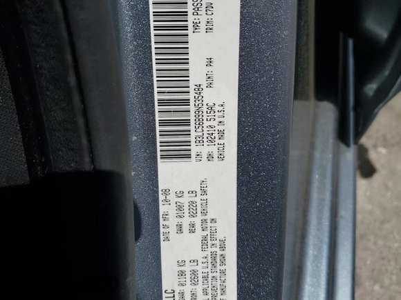 2009 Dodge Avenger SXT with VIN 1B3LC56B99N535484, listed as a Copart auction lot 49381645 with 186,049 mi miles and Salvage Title. Bid and sale history available at DreamBid. Image 12.