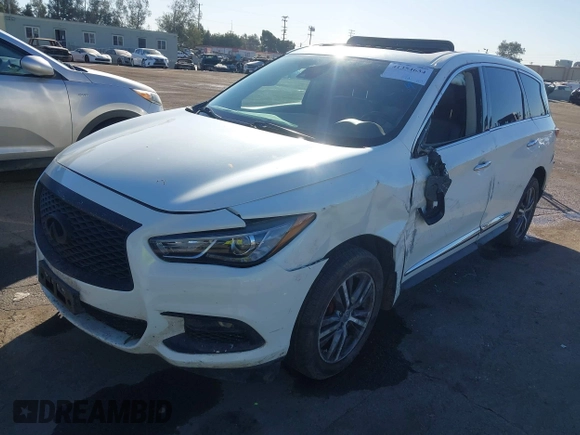 2019 Infiniti QX60 LUXE with VIN 5N1DL0MN9KC515168, listed as a IAAI auction lot 41354634 with 84,173 mi miles. Bid and sale history available at carsss.com. Image 16.