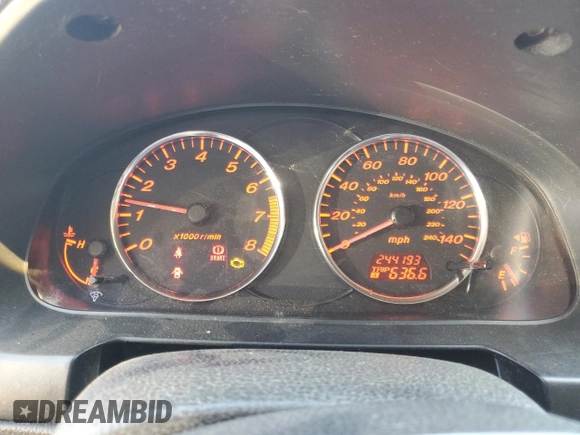 2004 Mazda Mazda6 s with VIN 1YVFP80D545N85345, listed as a Copart auction lot 50378455 with 244,193 mi miles and Salvage Title. Bid and sale history available at carsss.com. Image 9.