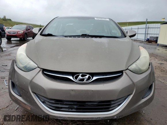 2013 Hyundai Elantra GLS with VIN 5NPDH4AE3DH342353, listed as a Copart auction lot 59496535 with 127,399 mi miles and Salvage title. Bid and sale history available at DreamBid. Image 5.