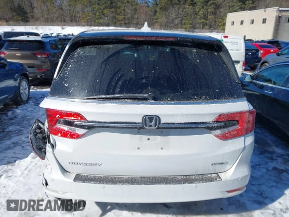 2023 Honda Odyssey Touring with VIN 5FNRL6H81PB008129, listed as a IAAI auction lot 41610714 with 57,273 mi miles and . Bid and sale history available at DreamBid. Image 16.