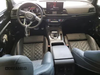2024 Audi SQ5 Prestige with VIN WA1C4AFY7R2047297, listed as a Copart auction lot 60593104 with 7,400 mi miles and Salvage Title. Bid and sale history available at DreamBid. Image 8.