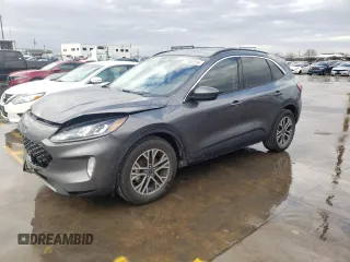 2021 Ford Escape SEL Hybrid with VIN 1FMCU0CZ3MUB25774, listed as a Copart auction lot 37452224 with 98,182 mi miles and . Bid and sale history available at DreamBid. Image 1.