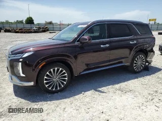 2023 Hyundai Palisade Calligraphy z VIN KM8R7DGEXPU599208, wystawiony jako Copart lot #57232835 z przebiegiem 35 624 mil mil oraz Szkoda całkowita • Salvage title. Historia ofert i sprzedaży dostępna na DreamBid. Obrazek 1.