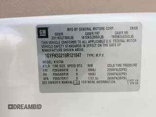 2009 Cadillac Escalade z VIN 1GYFK53219R121847, wystawiony jako IAAI lot #41818934 z przebiegiem 132 293 mil mil oraz . Historia ofert i sprzedaży dostępna na DreamBid. Obrazek 9.