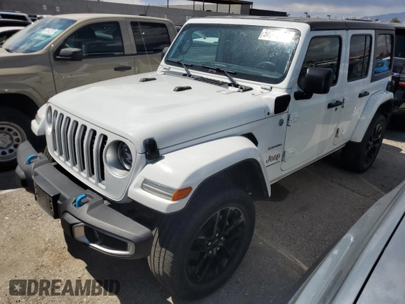 2023 Jeep Wrangler Sahara with VIN 1C4JJXP67PW630321, listed as a Copart auction lot 54579155 with 40,024 mi miles and Clean Title. Bid and sale history available at DreamBid. Image 1.