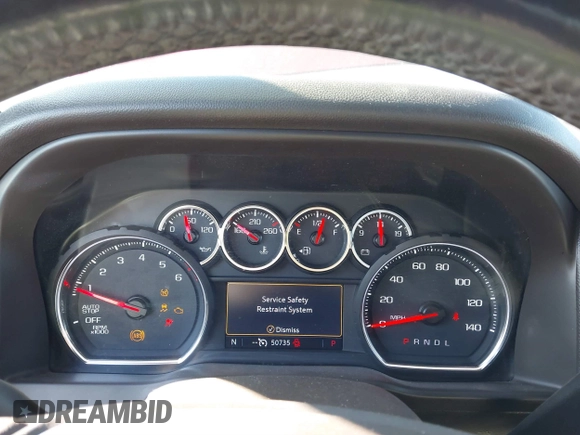 2019 Chevrolet Silverado 1500 LT with VIN 1GCRWCEKXKZ255397, listed as a IAAI auction lot 41131820 with 50,735 mi miles and . Bid and sale history available at DreamBid. Image 7.