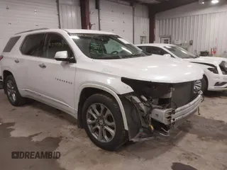 2018 Chevrolet Traverse Premier with VIN 1GNEVJKW5JJ169268, listed as a IAAI auction lot 41299309 with 115,423 mi miles. Bid and sale history available at carsss.com. Image 1.