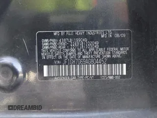2010 Subaru WRX WRX with VIN JF1GH7G69AG804452, listed as a IAAI auction lot 42541039 with 153,989 mi miles and . Bid and sale history available at DreamBid. Image 9.