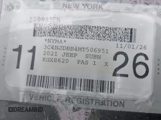 2021 Jeep Compass Latitude with VIN 3C4NJDBB4MT506951, listed as a IAAI auction lot 42183491 with 50,193 mi miles and . Bid and sale history available at DreamBid. Image 17.
