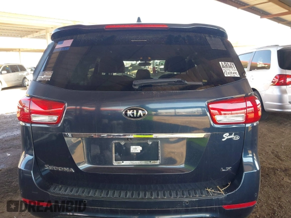 2016 Kia Sedona LX with VIN KNDMB5C18G6202573, listed as a IAAI auction lot 41841796 with 68,568 mi miles. Bid and sale history available at carsss.com. Image 16.