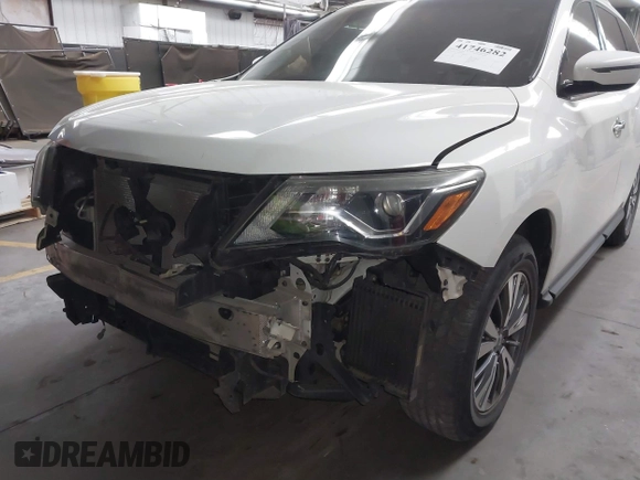 2017 Nissan Pathfinder S with VIN 5N1DR2MN5HC663871, listed as a IAAI auction lot 41746282 with 147,488 mi miles and . Bid and sale history available at DreamBid. Image 6.