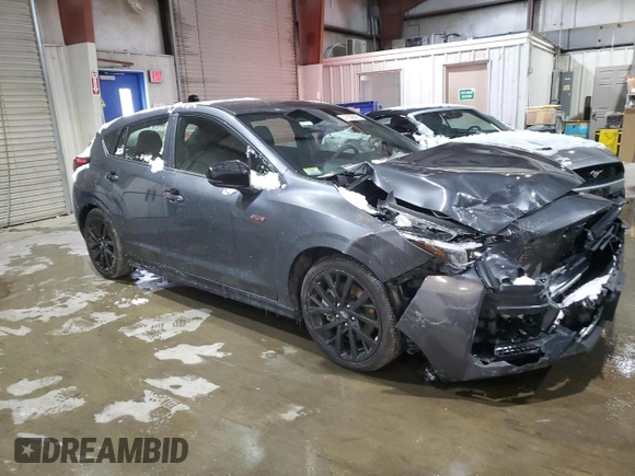 2024 Subaru Impreza RS with VIN JF1GUHHC7R8860434, listed as a Copart auction lot 41838645 with 3,350 mi miles and Salvage Title. Bid and sale history available at carsss.com. Image 4.