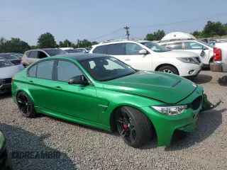2016 BMW M3 with VIN WBS8M9C55G5G41642, listed as a Copart auction lot 58733145 with 85,075 mi miles and Salvage title. Bid and sale history available at DreamBid. Image 4.