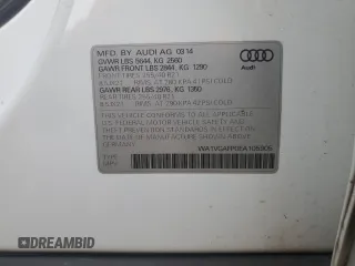 2014 Audi SQ5 Prestige with VIN WA1VGAFP0EA105905, listed as a Copart auction lot 82594444 with 117,847 mi miles and Clean Title. Bid and sale history available at carsss.com. Image 14.