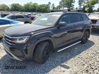 2022 Volkswagen Atlas SE z VIN 1V2JR2CA0NC546229, wystawiony jako Copart lot #53565555 z przebiegiem 64 026 mil mil oraz Szkoda całkowita • Salvage title. Historia ofert i sprzedaży dostępna na DreamBid. Obrazek 1.