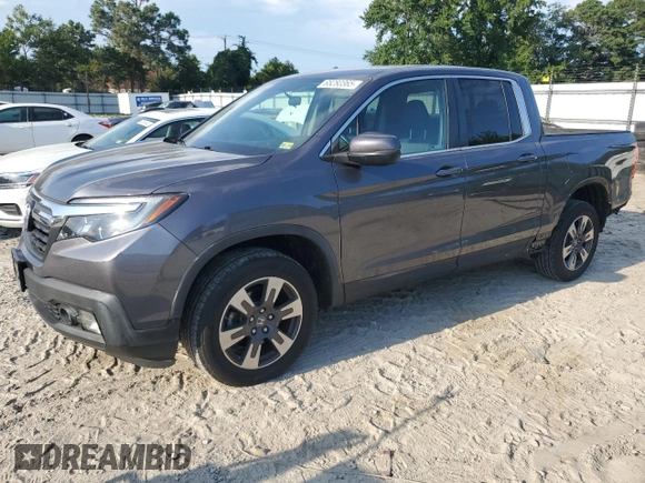 2019 Honda Ridgeline RTL z VIN 5FPYK3F55KB039468, wystawiony jako Copart lot #65280365 z przebiegiem 44 416 mil mil oraz Szkoda całkowita • Salvage title. Historia ofert i sprzedaży dostępna na DreamBid. Obrazek 1.