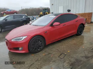 2016 Tesla Model S 90D with VIN 5YJSA1E24GF153482, listed as a Copart auction lot 52727105 with 91,396 mi miles and Salvage Title. Bid and sale history available at DreamBid. Image 1.